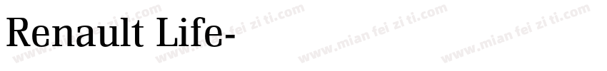 Renault Life字体转换